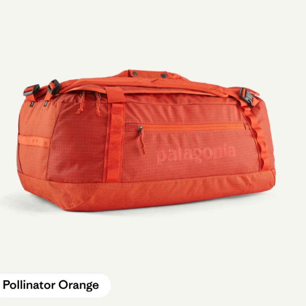 Patagonia Black Hole Duffle- Price Firm- 55 L - Pollinator Orange - Like new -